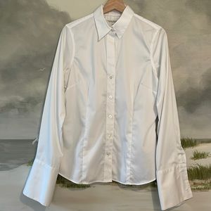 Banana Republic Non-Iron French Cuff White Button Down